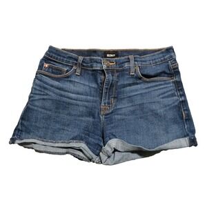 Hudson Jean Shorts Womens Size 28‎ Croxley Mid Thigh Cuffed Flap Pocket Jorts